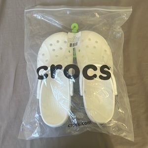 Brand New White Baya Crocs